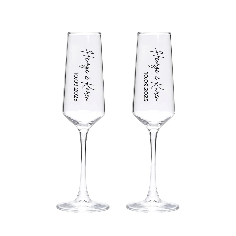 Flûte Champagne Mariage Gravée Personnalisée