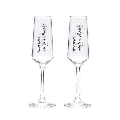 Flûte Champagne Mariage Gravée Personnalisée