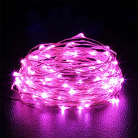 Guirlande Lumineuse LED Mariage à Piles — Rose