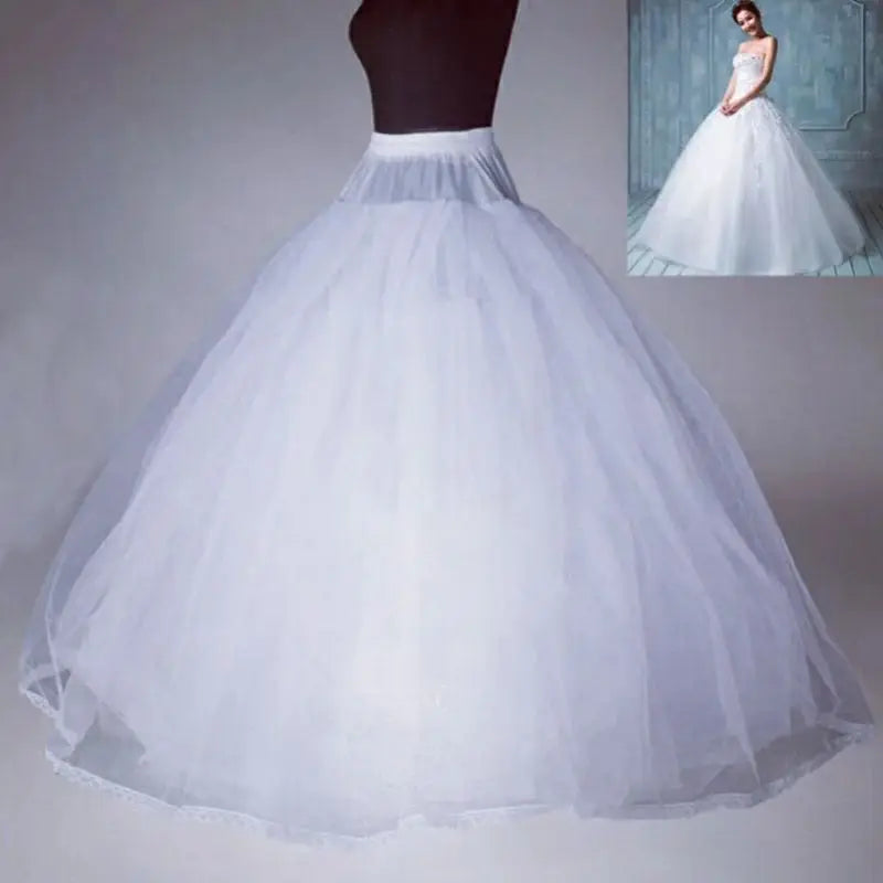 Jupon Mariée sans Cerceau en Tulle