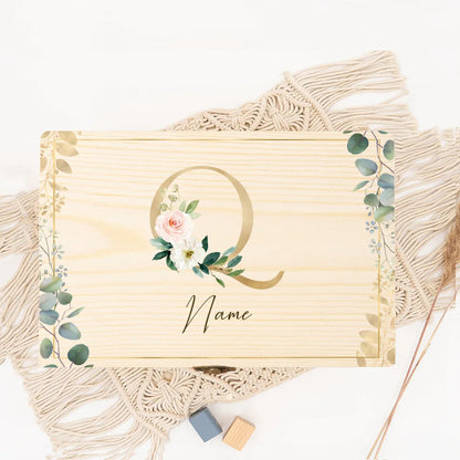 Boîte souvenir mariage initiale personnalisée