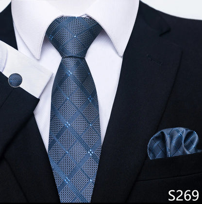 Coffret cravate mariage homme et pochette