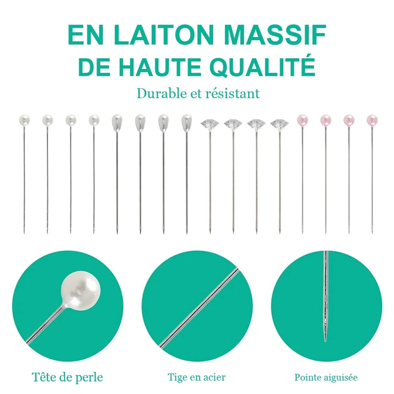 Épingles à bouquet de mariée perlées — vue 2