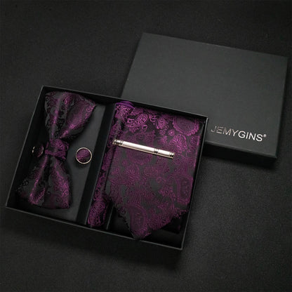 Coffret Cravate Mariage Motif Cachemire