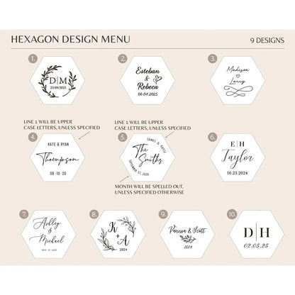 Boîte alliance acrylique hexagonale personnalisée — vue 6