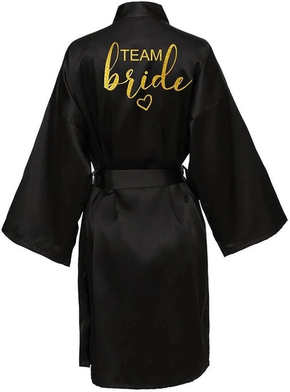 Kimono Satin Lettres Dorées