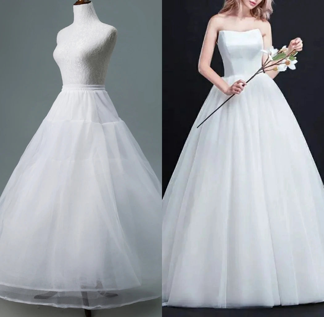 Jupon Mariée sans Cerceau en Tulle