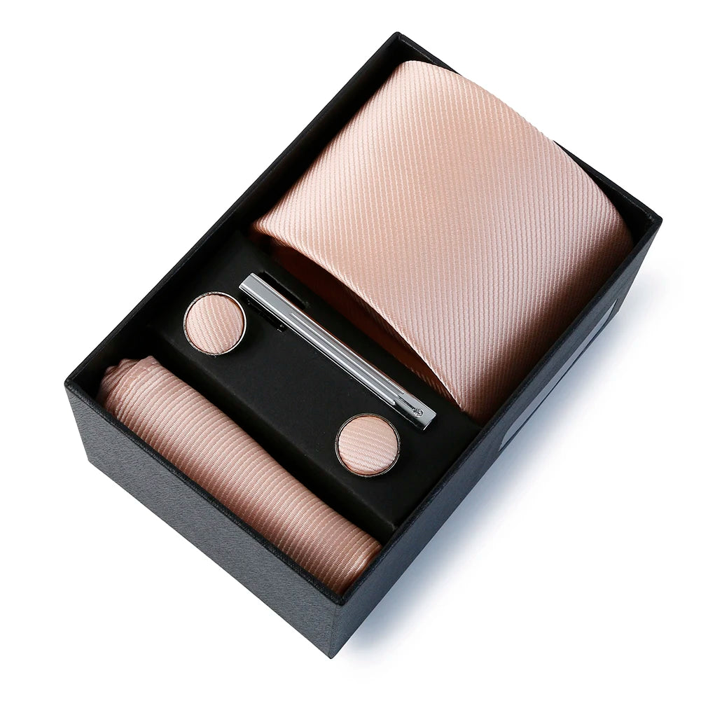 Coffret Cravate Mariage Unie avec Pince — vue 29