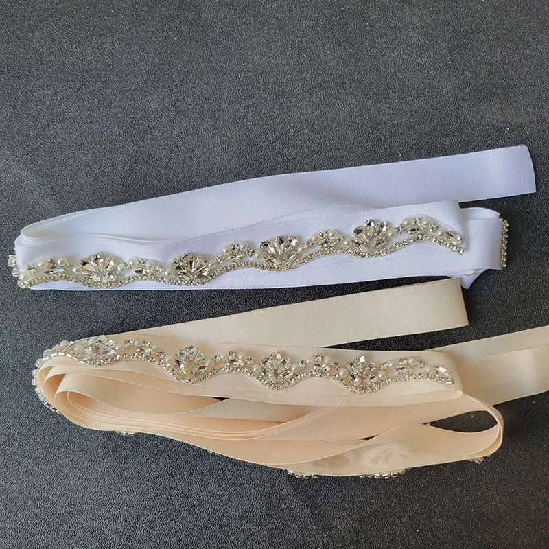 Ceinture Robe de Mariée Strass Perles