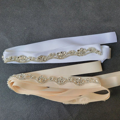 Ceinture Robe de Mariée Strass Perles