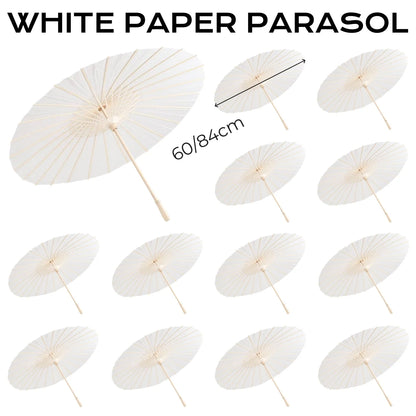 Ombrelles papier mariage en bambou