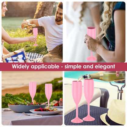 12 Flûtes Champagne Mariage Plastique — vue 5