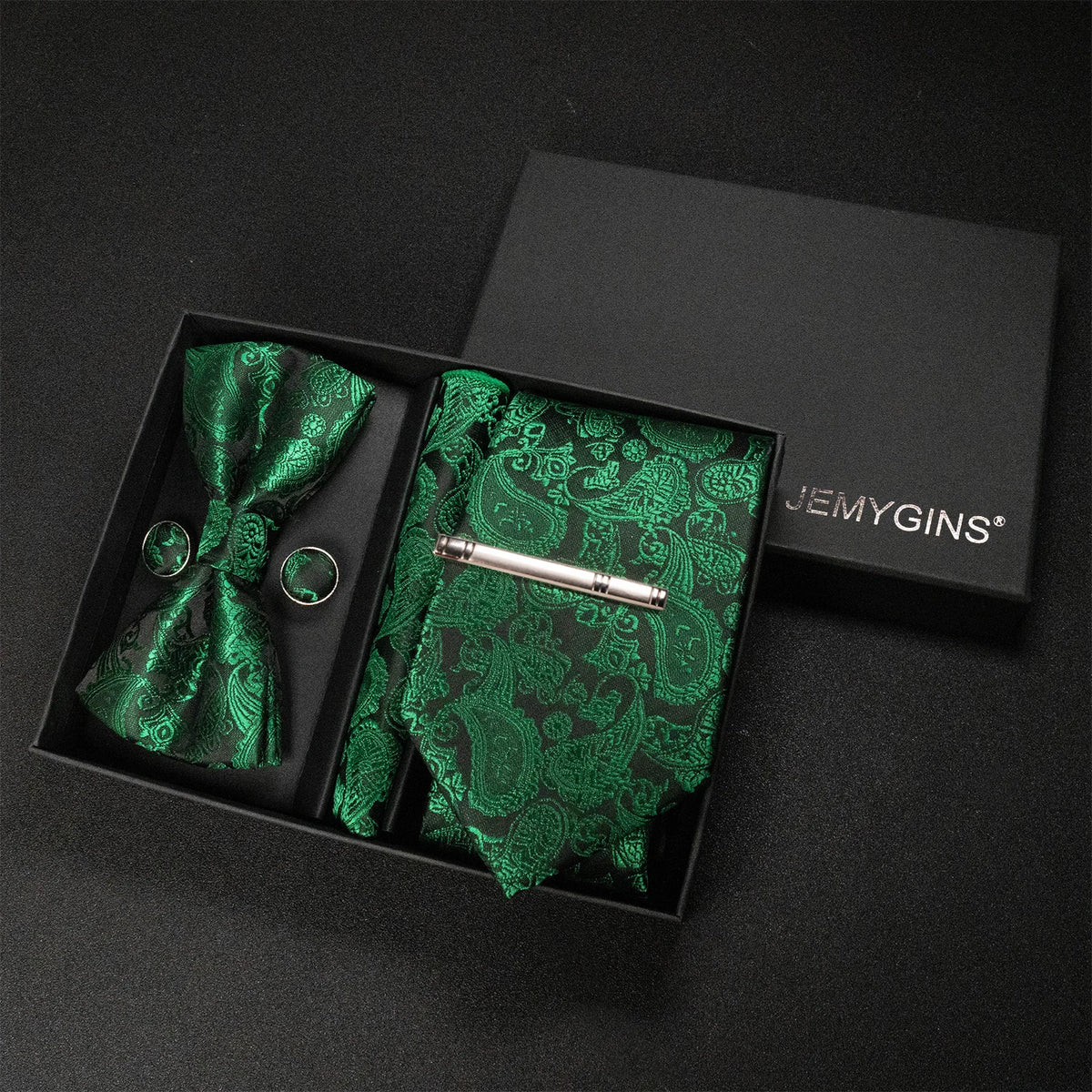 Coffret Cravate Mariage Motif Cachemire