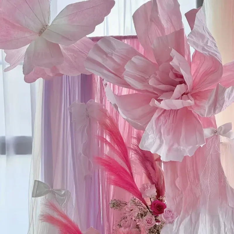 Fleur Géante Papier Iris Mariage