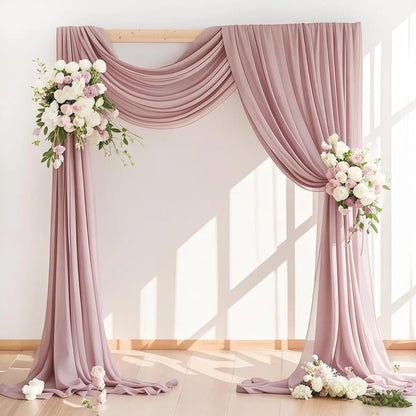 Panneau Voilage Arche Mariage Mousseline