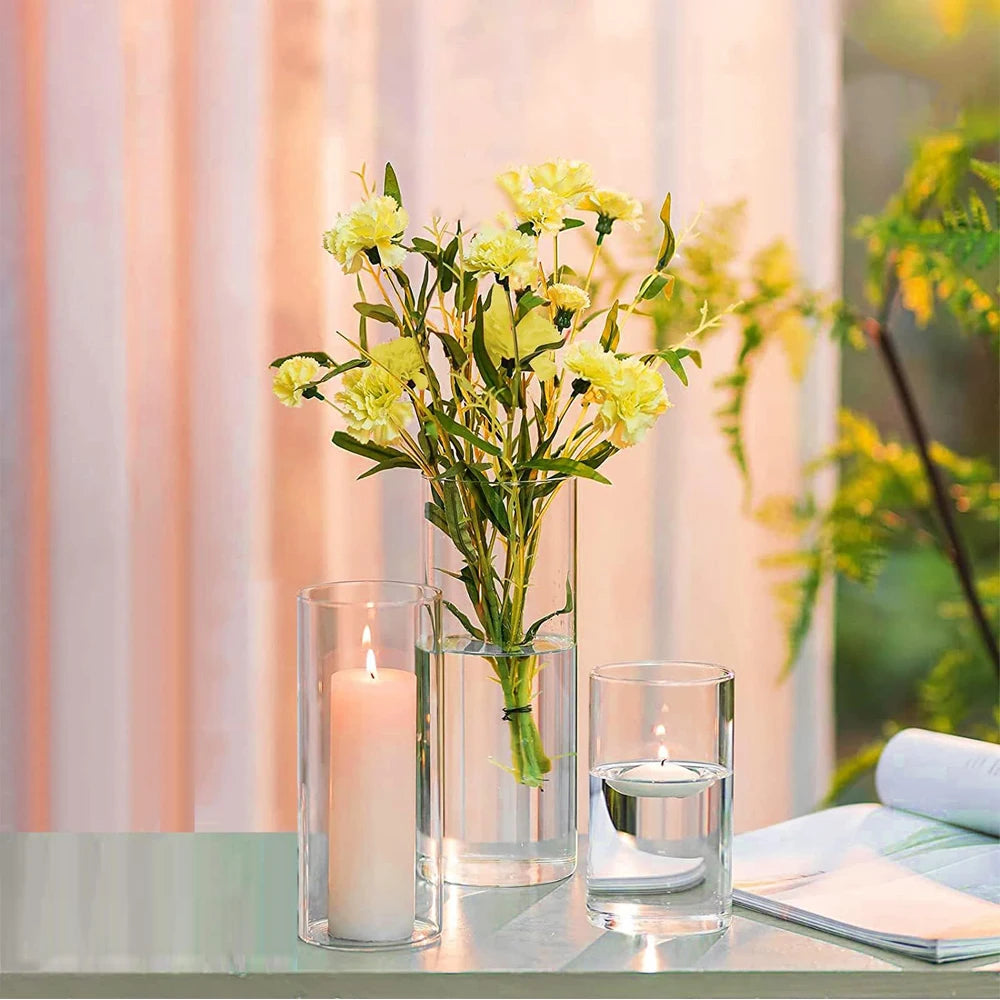 Vases Cylindres en Verre Mariage — vue 4