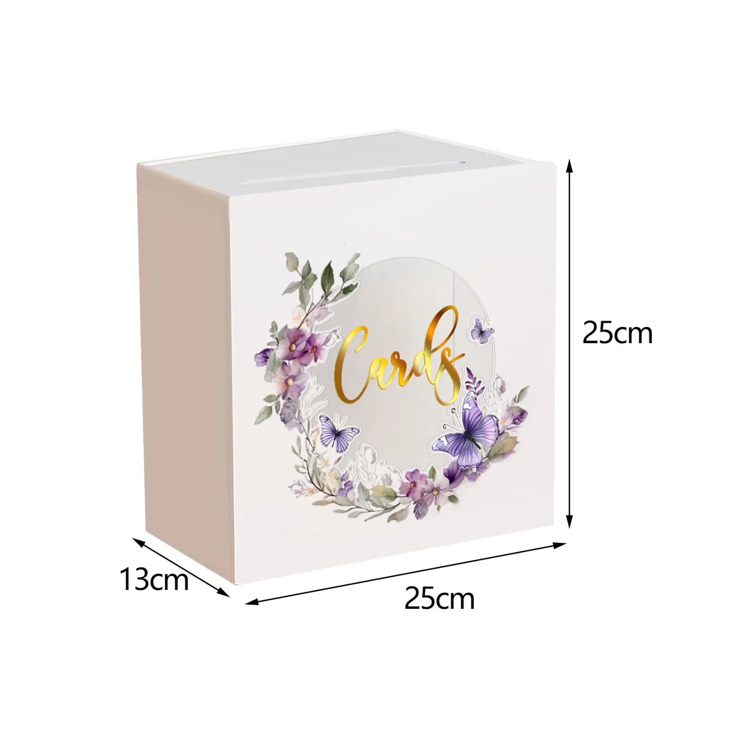 Urne mariage acrylique moderne à enveloppes