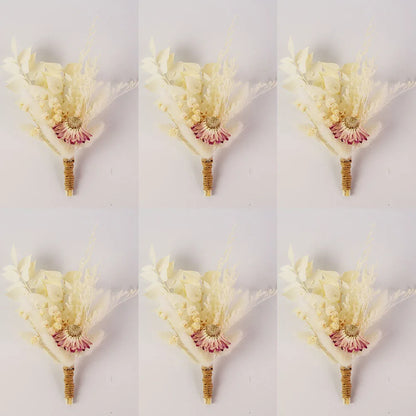 Lot de 6 boutonnières fleurs séchées — vue 13