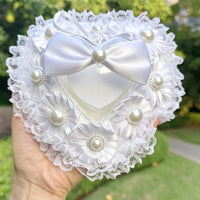 Boîte alliance cœur transparent perles — vue 7
