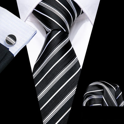Cravate Mariage Homme Pochette et Manchettes — vue 21