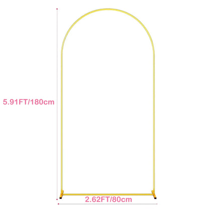 Arche Mariage Métal Doré Cérémonie — 80 x 180 cm