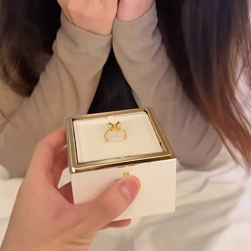 Écrin bague ourson rotatif bougies — vue 3