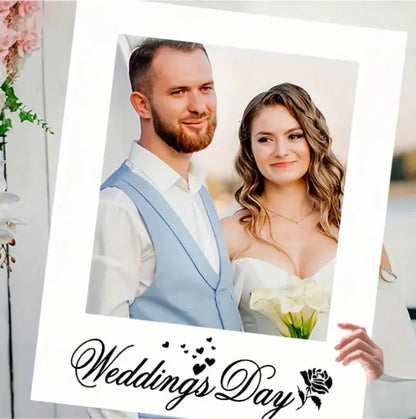 Cadre Photobooth Mariage Géant Blanc — vue 4