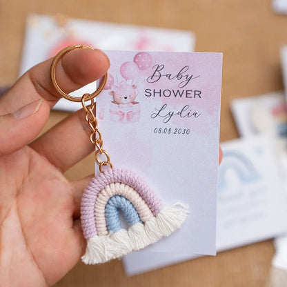 Cadeau invité mariage porte-clés macramé — vue 5