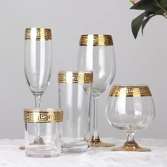 Verre à Pied Doré Mariage