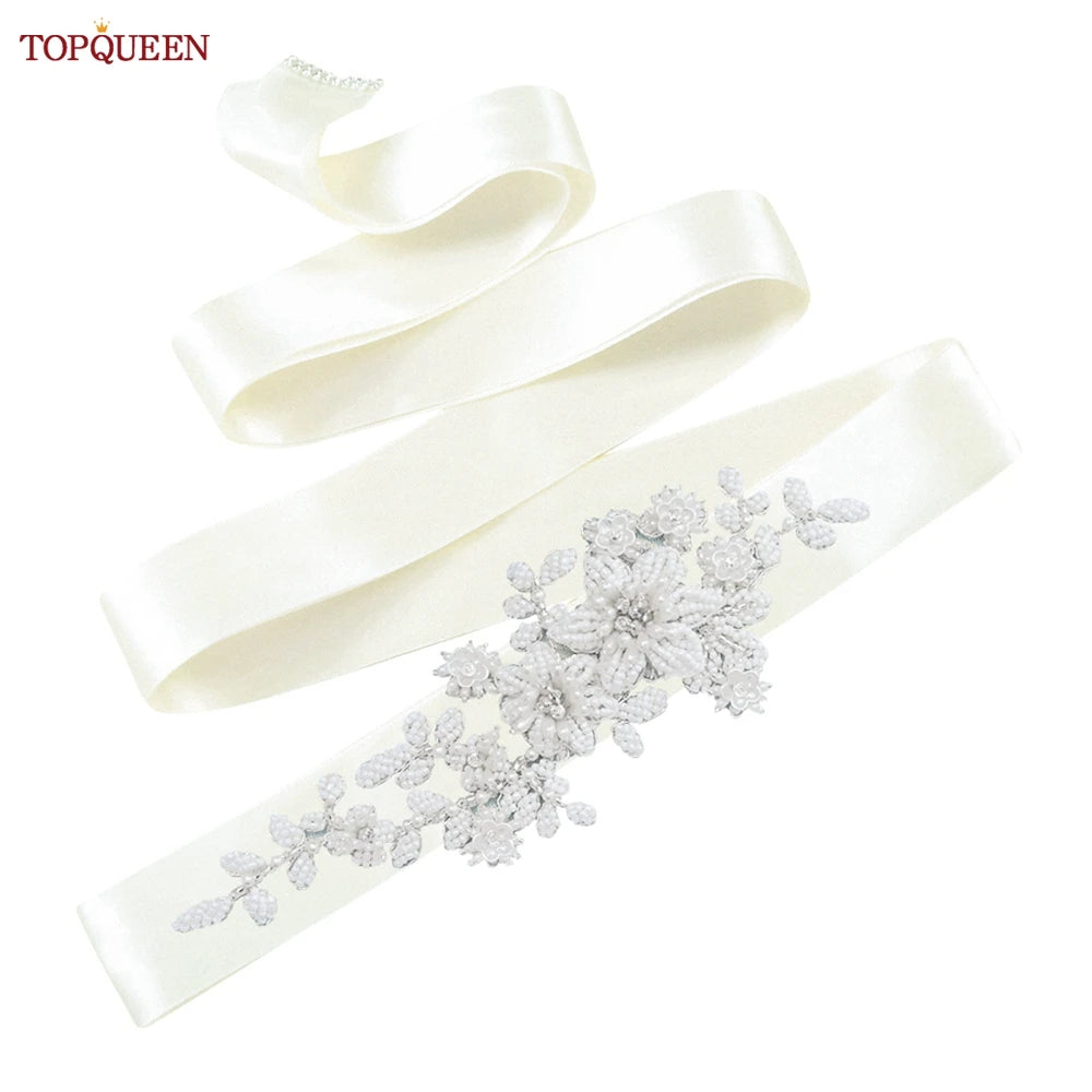 Ceinture robe de mariée perles strass