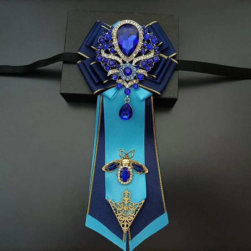 Nœud papillon mariage jabot bijou strass — vue 20