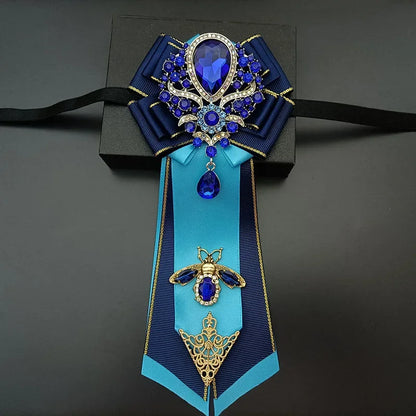 Nœud papillon mariage jabot bijou strass — vue 20