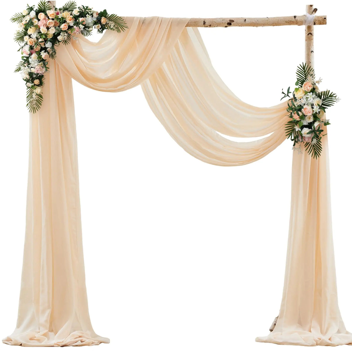 Voilage Arche Mariage Mousseline Fluide