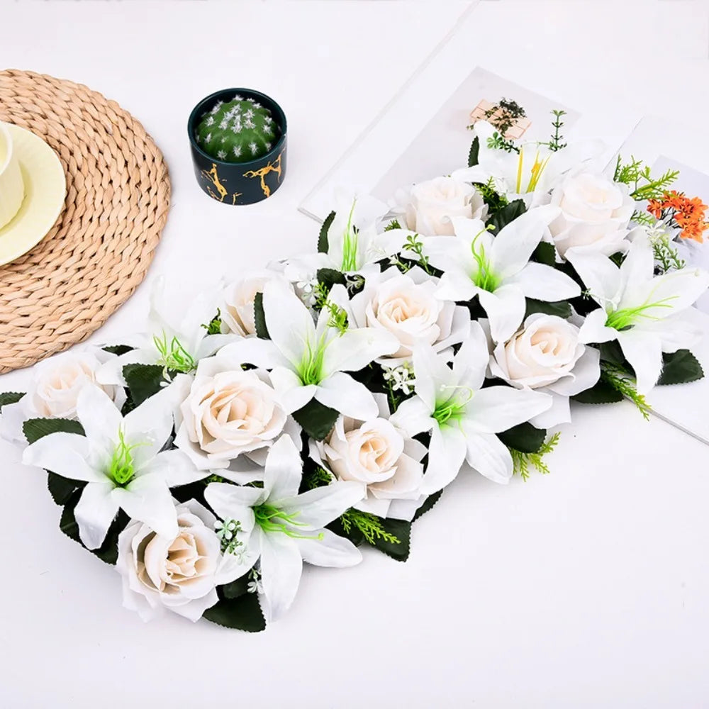 Rangée Roses et Lys Arche Mariage — vue 10