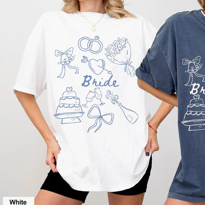 T-shirts Assortis Mariée Demoiselles d'Honneur