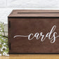 Urne Mariage Bois avec Fente à Cartes