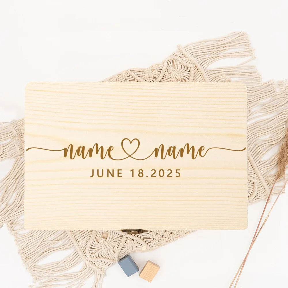 Boîte souvenir mariage fleurie personnalisée — vue 12