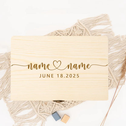 Boîte souvenir mariage fleurie personnalisée — vue 12