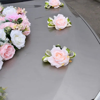 Kit Décoration Voiture Mariage Roses — vue 6