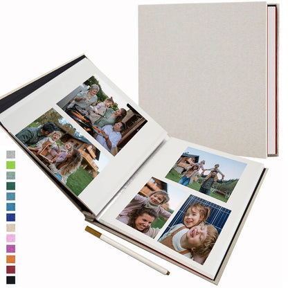 Album photo mariage scrapbook lin pages adhésives