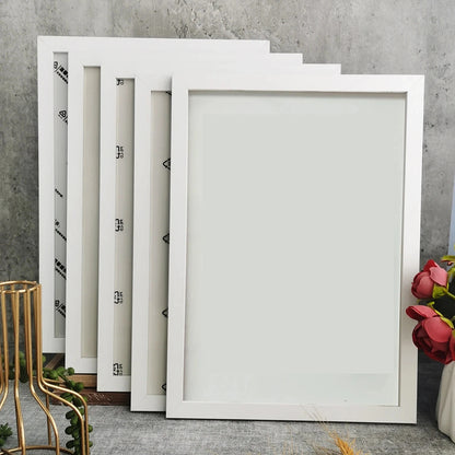 Cadre photo mariage bois A4 lot de 5