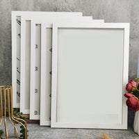 Cadre photo mariage bois A4 lot de 5 — Blanc