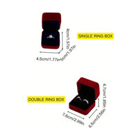 Écrin velours rouge simple ou double — vue 6