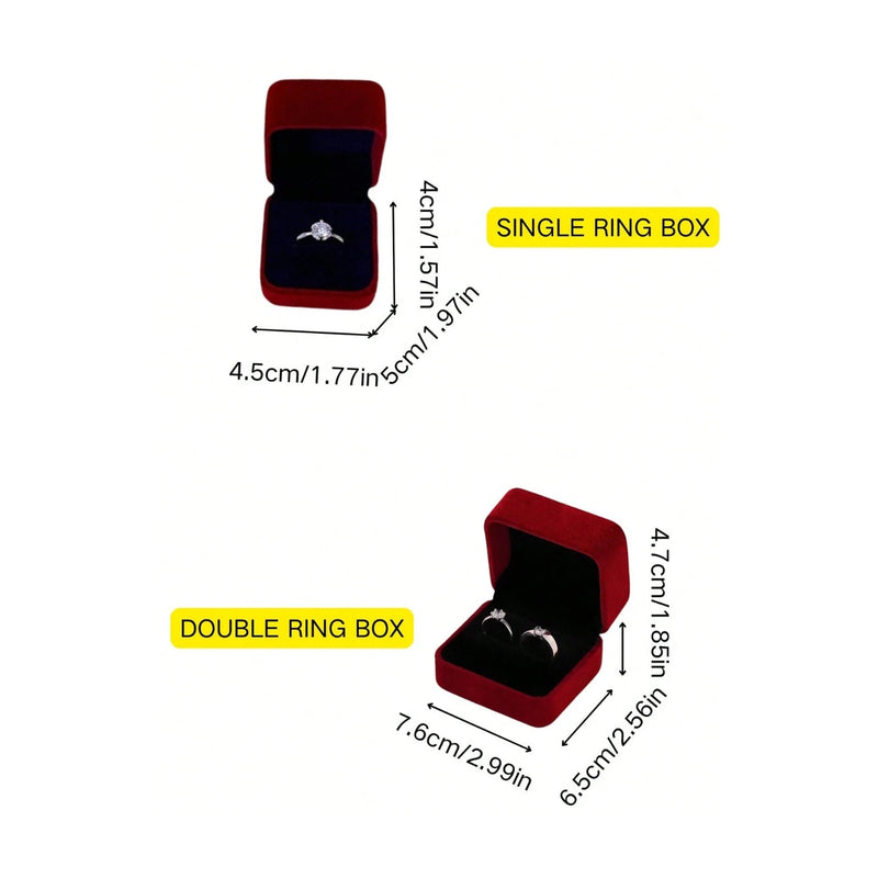 Écrin velours rouge simple ou double — vue 6