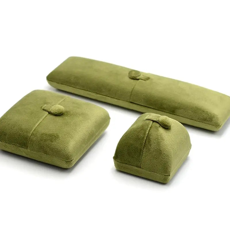 Écrin bague velours vert olive — vue 4