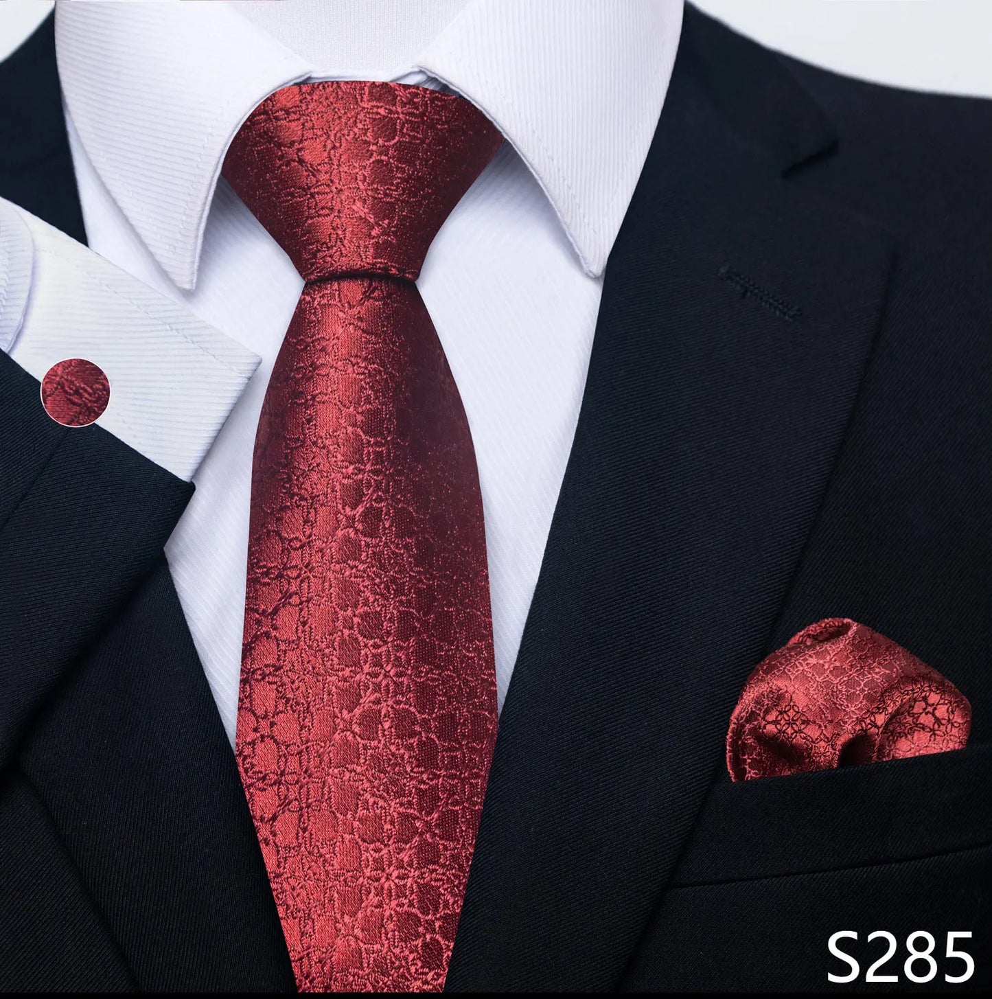 Coffret cravate mariage homme et pochette