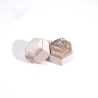 Écrin alliance hexagonal en velours — vue 7