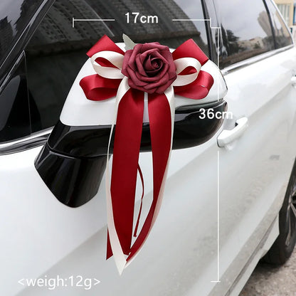6 Nœuds Décoration Voiture Mariage — vue 13