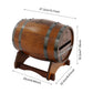 Urne mariage tonneau bois teinté chocolat