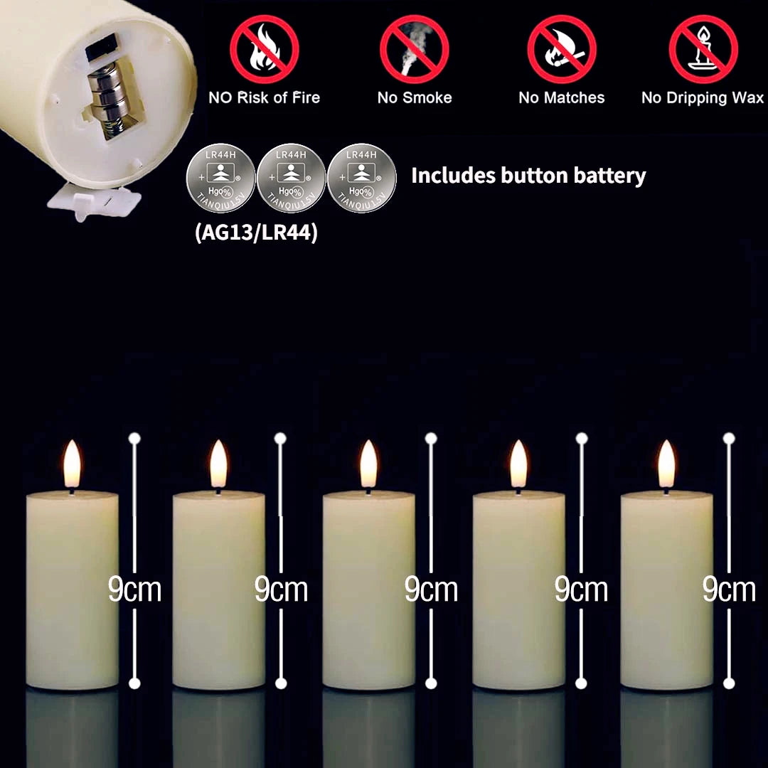 Bougies LED Piliers Mariage